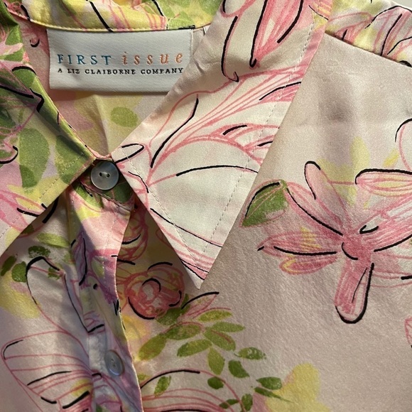 Vintage floral blouse - Picture 3 of 6